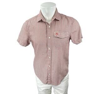 Penguin by Munsingwear Men’s Multicolor Short Sleeve Button Down Shirt Top Sz M